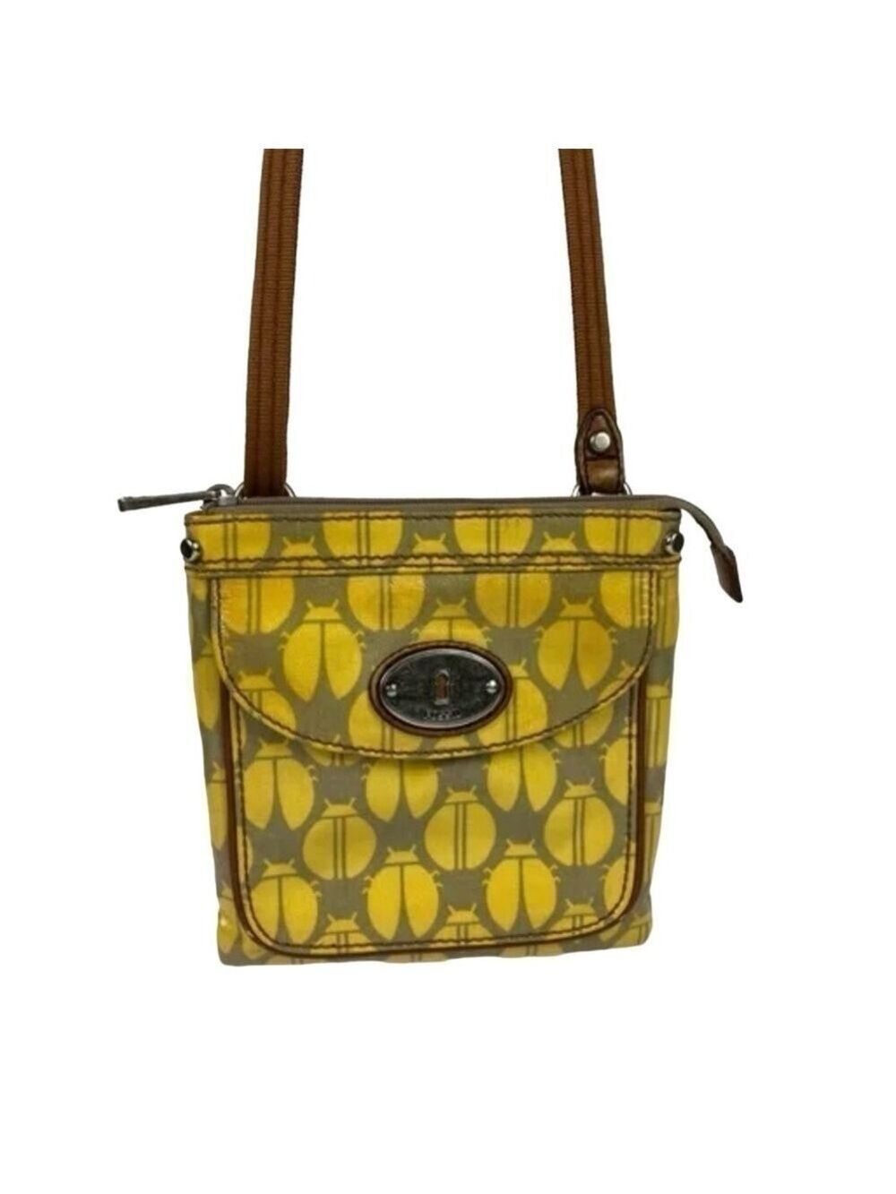 Fossil Key Per Set Tote Crossbody Bag and Wallet Ladybug - Picture 8 of 15